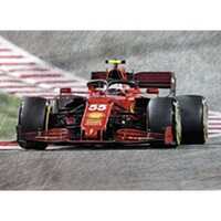 Looksmart 1/18 Scuderia Ferrari SF21 - #55, Carlos Sainz Jr. - Bahrain GP 2021 Diecast Model Car
