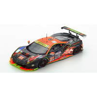 Looksmart 1/18 Ferrari 488 GTE - No.61 Clearwater Racing - Le Mans 2017 - W. S. Mok - K. Sawa - M. Griffin Diecast
