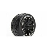 Louise RC ST-Rocket Tyre On Black Rim 0 offset