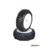 Louise RC B-ulldoze 1/8 Tyre & Rim White