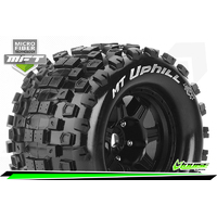 Louise RC MFT 1/8 MT-UPHILL MONSTER TRUCK TIRE SPORT / 0 OFFSET BLACK RIM HEX 17mm / MOUNTED