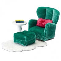 Lundby Smaland Arm Chair & Footstool LUN-2093