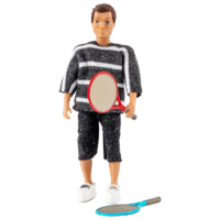 Lundby Father Doll with Tennis Racket