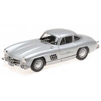 Minichamps 1/18 Mercedes-Benz 300 SL (W198) - 1955 - Silver Diecast Model
