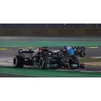 Minichamps 1/18 Mercedes-AMG Petronas Formula One Team W12 E Performance - Lewis Hamilton - Winner Qatar GP 2021