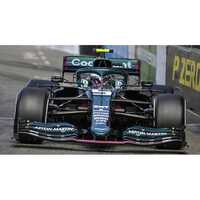 Minichamps 1/18 Aston Martin Cognizant Formula One Team AMR21 - Sebastian Vettel - Monaco GP 2021 Diecast