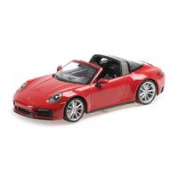 Minichamps 1/18 Porsche 911 (992) Targa 4 GTS - 2021 – Red Diecast Car