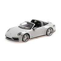 Minichamps 1/18 Porsche 911 (992) Targa 4 GTS - 2021 – Grey Diecast Car