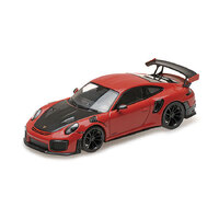 Minichamps 1/18 Porsche 911 (991.2) GT2RS  - 2018 - Red W/ Black Wheels Diecast Model