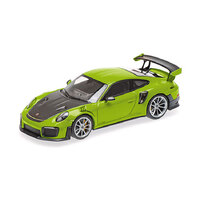 Minichamps 1/18 Porsche 911 (991.2) GT2RS  - 2018 - Green W/ Silver Magnesium Wheels Diecast Model