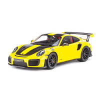 Minichamps 1/18 Porsche 911 (991.2) GT2RS  - 2018 - Yellow W/ Weissach Package W/ Black Wheels Diecast Model
