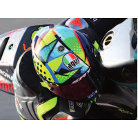 Minichamps 1/8 AGV Helmet - Valentino Rossi - Winter Test Qatar 2021 Model Helmet