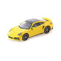 Minichamps 1/43 Porsche 911 (992) Turbo S - 2020 - Yellow Diecast Car