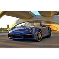Minichamps 1/43 Porsche 911 (992) Turbo S Cabriolet - 2019 - Blue Metallic Diecast Car