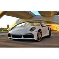 Minichamps 1/43 Porsche 911 (992) Turbo S Cabriolet - 2019 - Grey Diecast Car