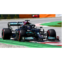 Minichamps 1/43 Mercedes-AMG Petronas Formula One Team W12 E Performance - Hamilton - 100TH Pole- Spanish GP 2021 Diecast Car