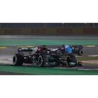 Minichamps 1/43 Mercedes-AMG Petronas Formula One Team W12 E Performance - Lewis Hamilton - Winner Qatar GP 2021