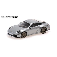 Minichamps 1/64 Porsche 911 (992.2) Carrera 2025 Silver Diecast Model Car