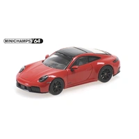 Minichamps 1/64 Porsche 911 (992.2) Carrera GTS 2025 Red Diecast Model Car