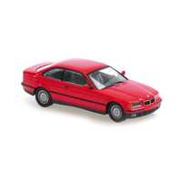 Minichamps 1/43 BMW 3-Series Coupe - 1992 - Red Diecast Car
