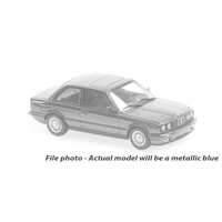 Minichamps 1/43 BMW 3-Series (E30) - 1989 - Blue Metallic Diecast Car