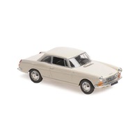 Minichamps 1/43 Peugeot 404 Coupe - 1962 - White Diecast Car