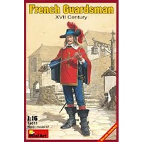 Miniart 1/16 French Guardsman. XVII c. 16011 Plastic Model Kit