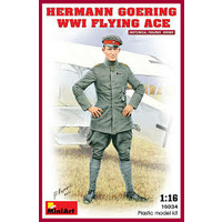 Miniart 1/16 Hermann Goering. WW1 Flying Ace 16034 Plastic Model Kit