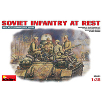 Miniart 1/35 Soviet Infantry at Rest. 35001 Plastic Model Kit