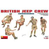 Miniart 1/35 British Jeep Crew. 35051 Plastic Model Kit