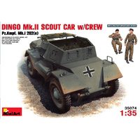 Miniart 1/35 Dingo Mk II ( Pz.Kpfw.Mk 1202(e) w/crew 35074 Plastic Model Kit