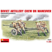 Miniart 1/35 Soviet Artillery Crew on Maneuver 35081 Plastic Model Kit