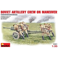 Miniart 1/35 Soviet Artillery Crew on Maneuver 35081 Plastic Model Kit
