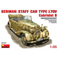 Miniart 1/35 German Staff Car Typ 170V. Cabriolet B 35107 Plastic Model Kit