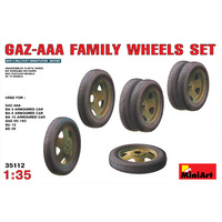 Miniart 1/35 GAZ AAA Family Wheels set 35112 Plastic Model Kit