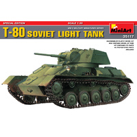 Miniart 1/35 T-80 Soviet Light Tank Special Edition 35117 Plastic Model Kit