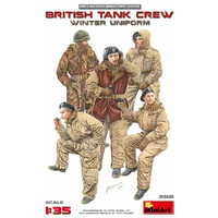 Miniart 1/35 British Tank Crew (Winter Uniform) 35121 Plastic Model Kit