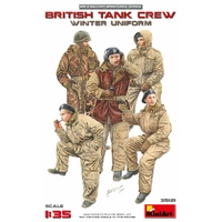 Miniart 1/35 British Tank Crew (Winter Uniform) 35121 Plastic Model Kit