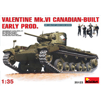 Miniart 1/35 Valentine Mk 6. Canadian built Early Prod. 35123 Plastic Model Kit