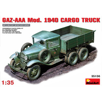 Miniart 1/35 GAZ-AAA. Mod. 1940. Cargo Truck. 35136 Plastic Model Kit