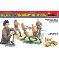 Miniart 1/35 Soviet Tank Crew at Work. Special Edition 35153 Plastic Model Kit