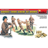 Miniart 1/35 Soviet Tank Crew at Work. Special Edition 35153 Plastic Model Kit