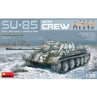 Miniart 1/35 SU-85 Mod. 1943 (Early Production) w/Crew 35178 Plastic Model Kit
