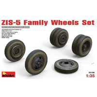 Miniart 1/35 ZIS-6 Family Wheels Set 35201 Plastic Model Kit