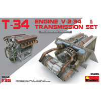 Miniart 1/35 T-34 Engine(V-2-34) & Transmission Set 35205 Plastic Model Kit