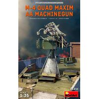 Miniart 1/35 M-4 Quad Maxim AA Machine Gun Plastic Model Kit