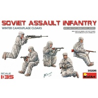 Miniart 1/35 Soviet Assault Infantry (Winter Camouflage Cloaks) 35226 Plastic Model Kit