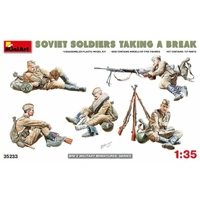 Miniart 1/35 Soviet Soldiers Taking a Break 35233 Plastic Model Kit