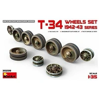 Miniart 1/35 T-34 Wheels Set. 1942-43 Series 35239 Plastic Model Kit