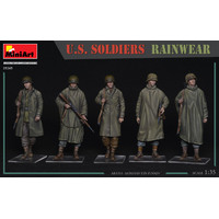 Miniart 1/35 U.S. Soldiers Rainwear Plastic Model Kit